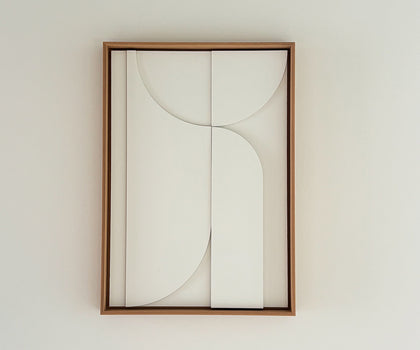 DIY-Set: Wandbild Relief in Beige. Zum selbst gestalten.